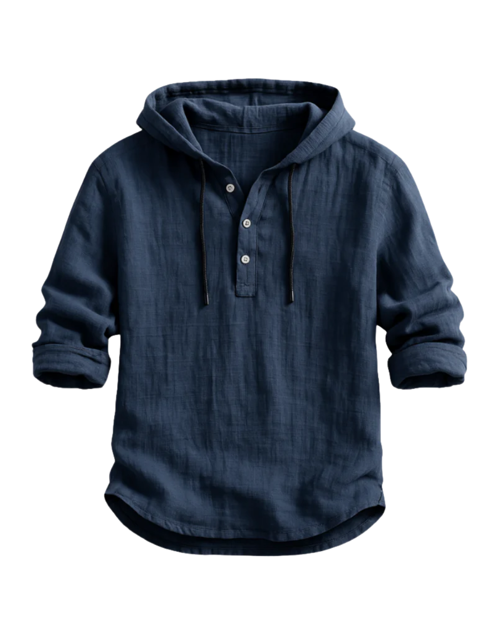 Elegantní Košile S Kapucí - barva Navy Blue - fotografie 1