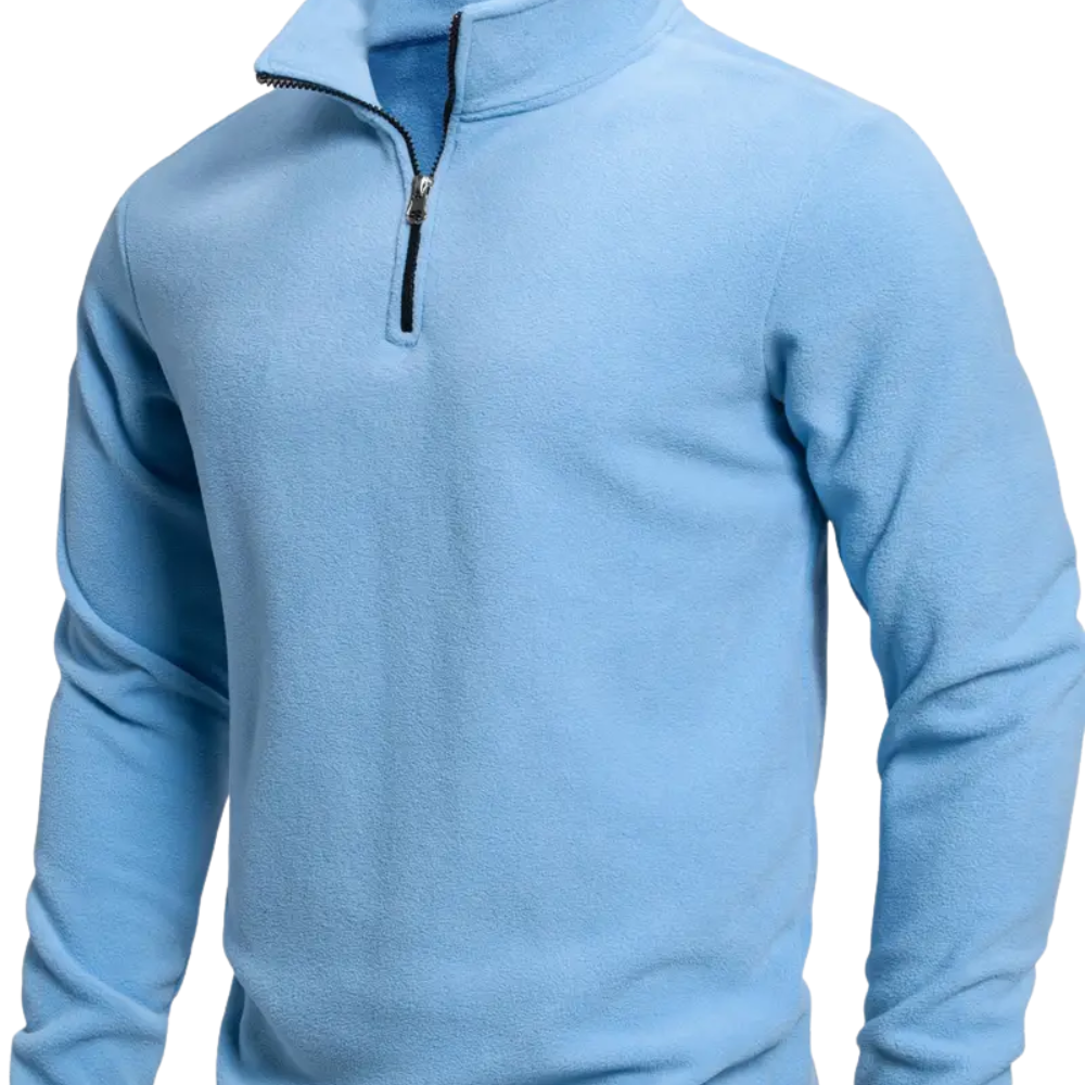 Long Sleeve Zip Sweater - barva šedá - fotografie 1