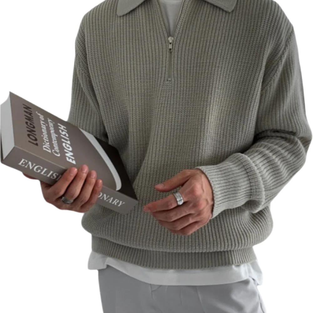 Monaco Zip Sweater - barva černá - fotografie 1