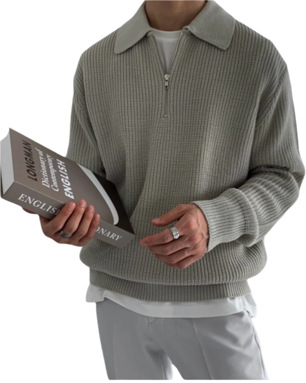 Monaco Zip Sweater - barva černá - fotografie 1