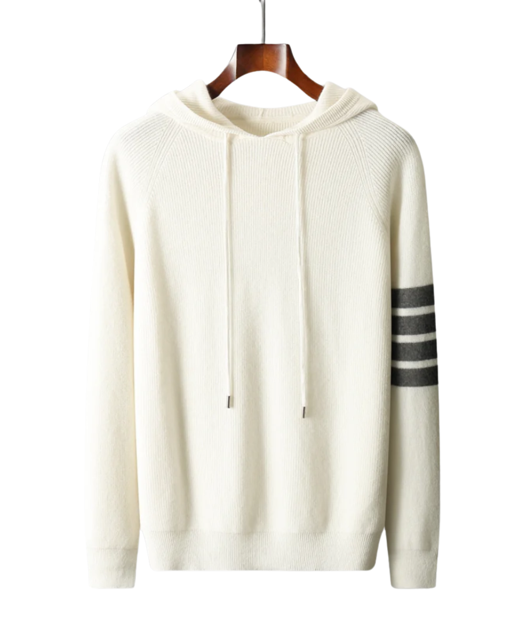 Arezzo Merino Wool Hoodie - barva bílá - fotografie 1