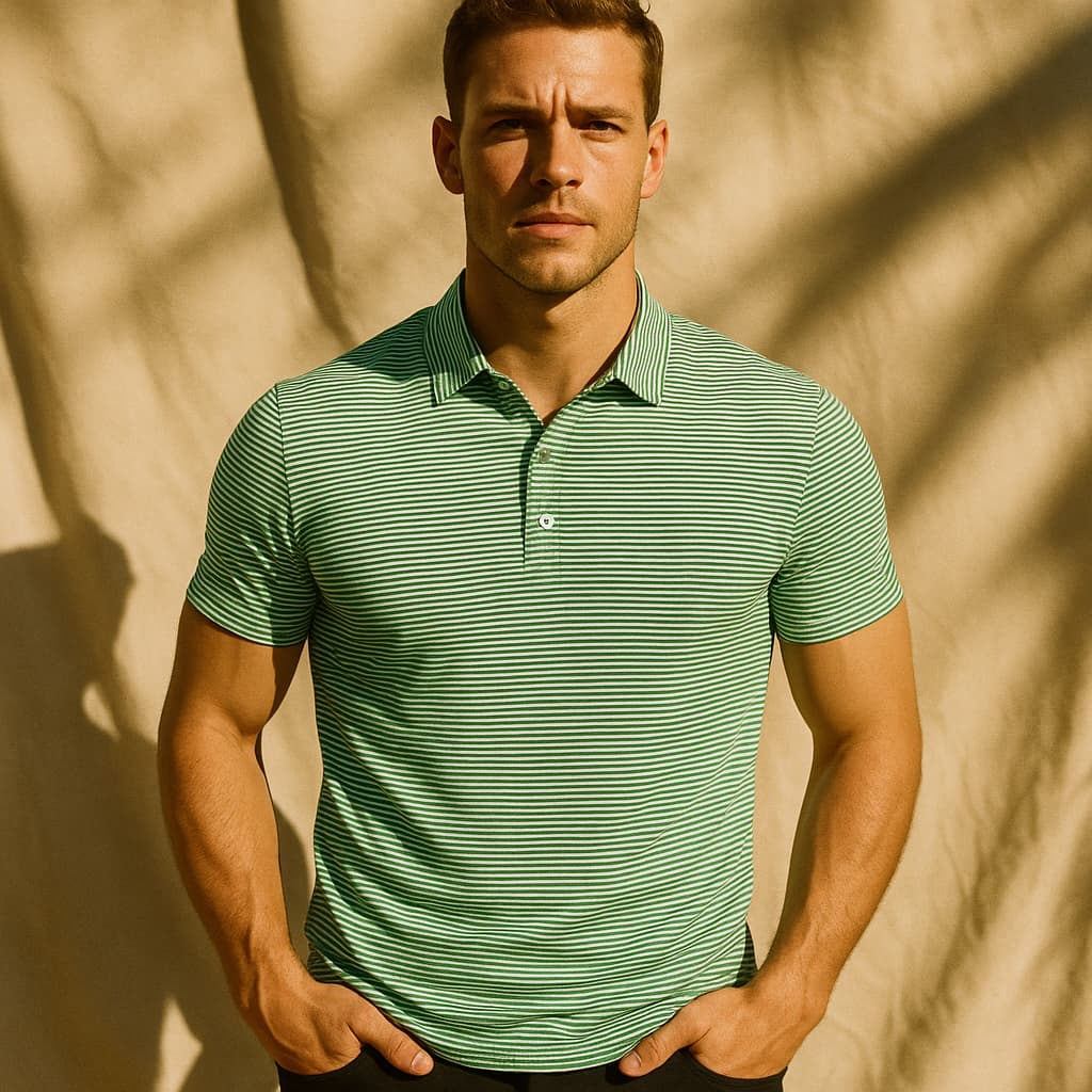 Pruhované Polo Tričko - fotografie 6
