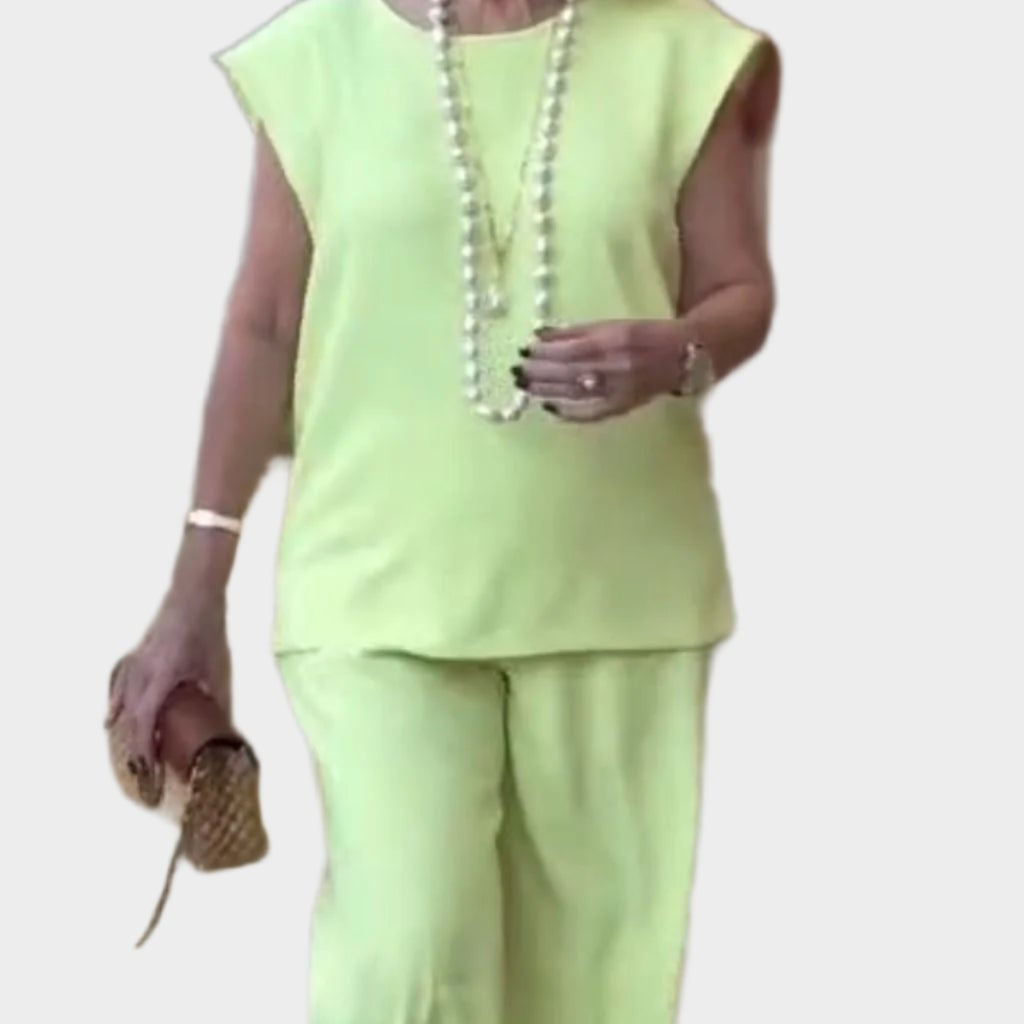 Tmavě Fialový Dvoudílný Set Pro Ženy Se Volným Střihem