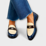 Claudia Loafers S Kontrastním Designem Dvoubarevný Povrch - fotografie 1