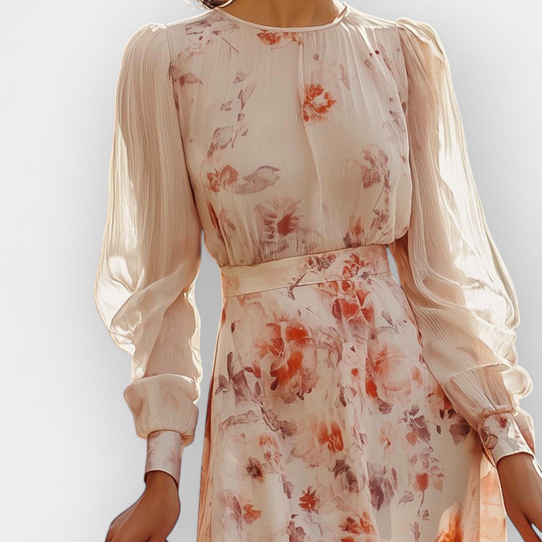 Romantické Šaty S Plisováním Květinovým Vzorem Pro Letní Dny