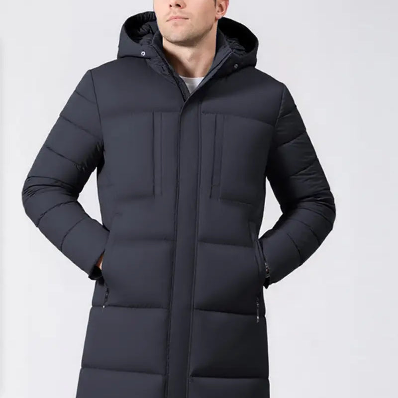 Pánská Dlouhá Zimní Bunda