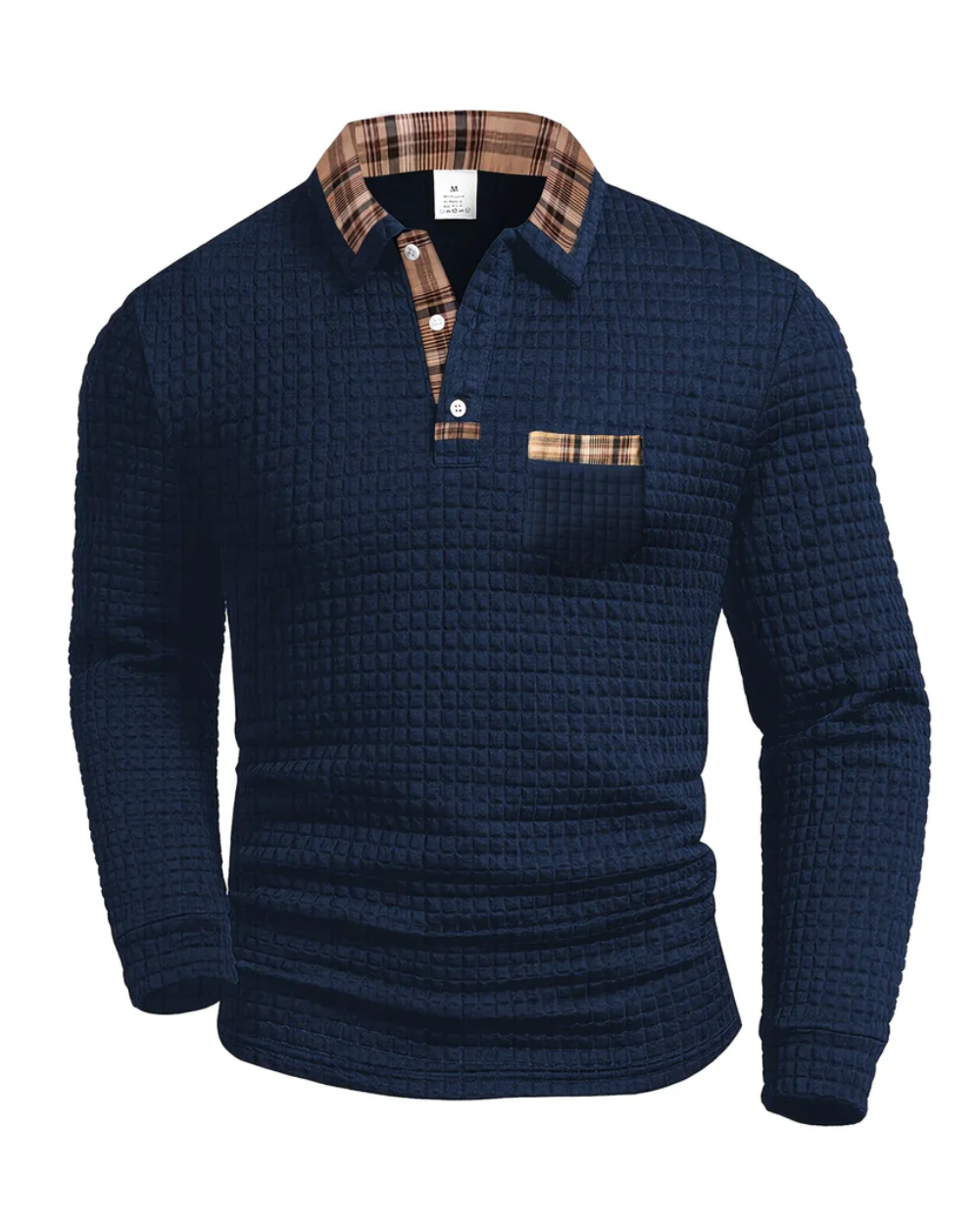 Polo Tričko S Vzorem - barva Dark Blue - fotografie 1